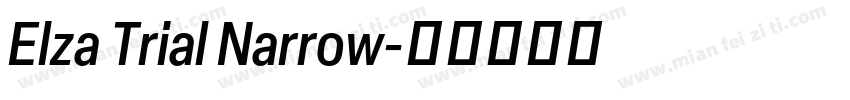 Elza Trial Narrow字体转换